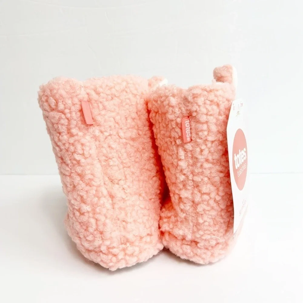 TOTES GIRLS KIDS WARM SOFT LIGHTWEIGHT TODDLER CHILD SLIPPERS SIZE 13 NEW